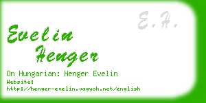 evelin henger business card